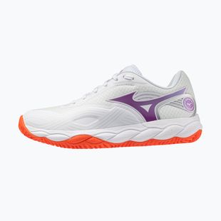 Women's tennis shoes Mizuno Wave Enforce Court 2 CC white/dahlia/sunstone