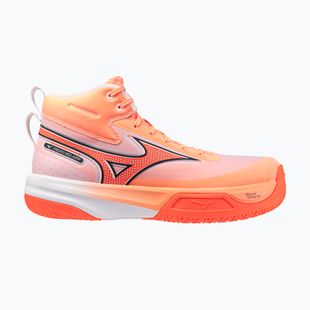 Volleyball shoes Mizuno Neo Jump Mid flamingo coral/lava orange/white