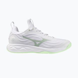 Women's volleyball shoes Mizuno Wave Luminous Elite white/aqua gray/ambrosia
