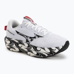 Men's running shoes Mizuno Wave Rider 30 Disclosure white/black/high risk red