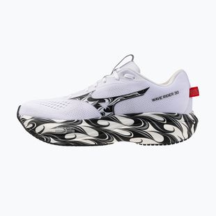 Men's running shoes Mizuno Wave Rider 30 Disclosure white/black/high risk red