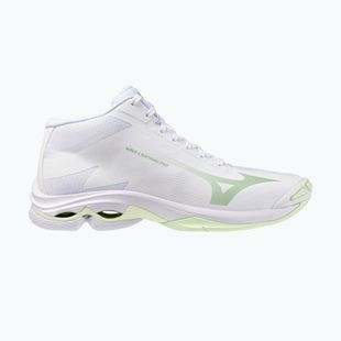 Women's volleyball shoes Mizuno Wave Lightning Pro Mid white/aqua gray/ambrosia