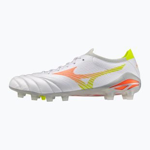 Football boots Mizuno Morelia Neo V β Pro FG white/lava orange/evening primrose