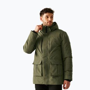Men's rain jacket REGATTA Marron olive night/black