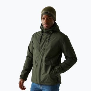Men's rain jacket REGATTA Sterlings dark khaki/black
