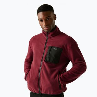 Men's fleece sweatshirt REGATTA Frankie Full Zip dark maroon
