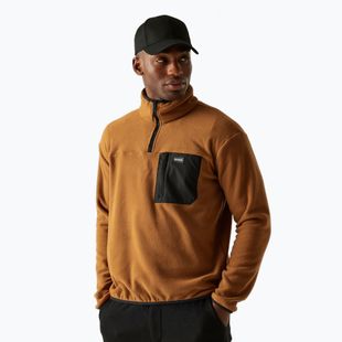 Men's fleece sweatshirt REGATTA Frankie Half Zip brown