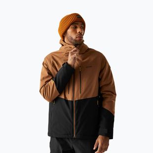 Men's rain jacket REGATTA Highton Stretch Padded nut brown/black