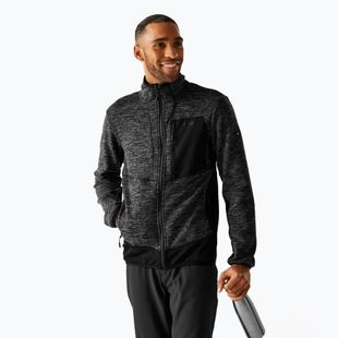 Men's sweatshirt REGATTA Baslinn ash marl/black