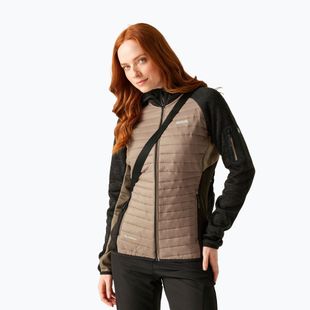 Women's hybrid jacket Regatta Newhill Hybrid mocha/black