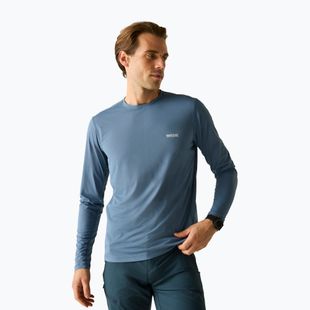 Men's trekking long sleeve REGATTA Mindoi Anti Insect china blue
