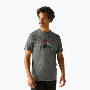 Men's trekking T-shirt REGATTA Fingal dark storm marl