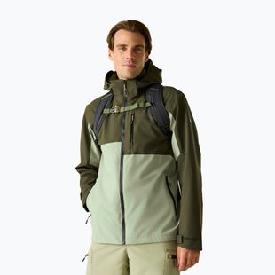 Men's waterproof jacket REGATTA Waterproof Shell Bosfield light sage/dark khaki