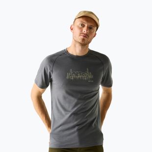 Men's trekking T-shirt REGATTA Escade dark storm