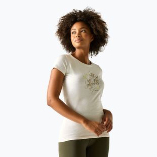 Women's trekking T-shirt REGATTA Breezed barley white