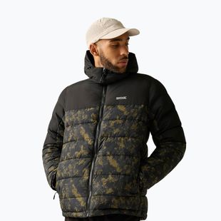 Men's insulated jacket REGATTA Aldthron textured print/black