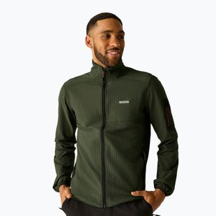 Men's sweatshirt REGATTA Baslinn dark khaki/black