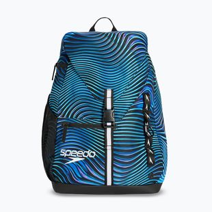 Swim backpack Speedo Team Printed 35 l summer stamp deep sapphire