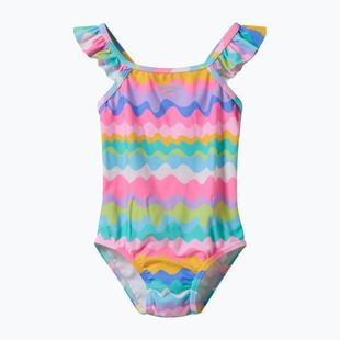 Children's one-piece swimsuit Speedo Ruffle citrus green