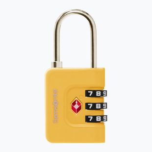 Padlock Samsonite Combiblock 3 Dial TSA yellow