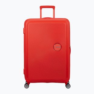 Travel suitcase American Tourister Soundbox 110 l neon orange