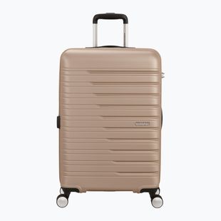 Cabin suitcase American Tourister Flashline Spinner 67 75 l ivory gold