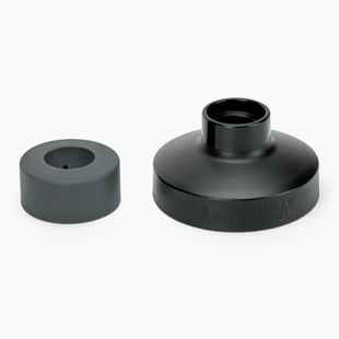 Bottle cap with straw Kambukka Monza grey/black