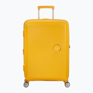 American Tourister Soundbox 81 l golden yellow travel case