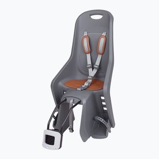 Polisport Bubbly Maxi Plus FF bicycle seat charcoal grey/brown