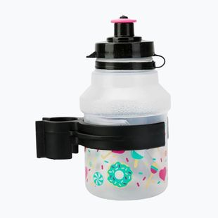 Polisport Lolipops 350 ml Junior bicycle bottle + basket clear