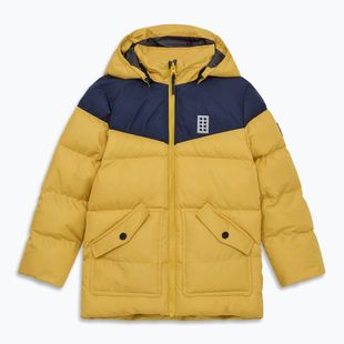 Children's insulated jacket LEGO Lwjebel 733 dark yellow