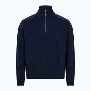 Men's sweater Dovre Ribbed Knit Half Zip navy