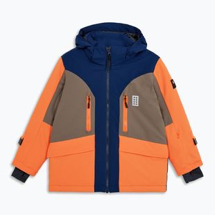 Children's ski jacket LEGO Lwjian 713 orange