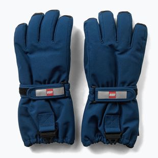 Children's ski gloves LEGO Lwatlin 700 dark blue