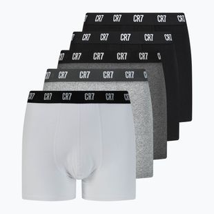 Men's CR7 Basic Trunk boxer shorts 5 pairs black/dark grey/grey/white