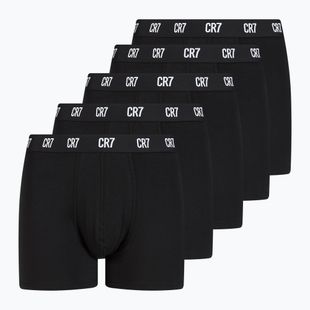Men's CR7 Basic Trunk boxer shorts 5 pairs black/white