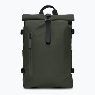 Urban backpack Rains Rolltop Rucksack Large 23 l green