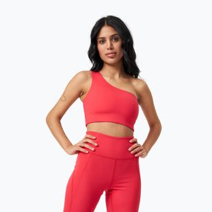 Training bra Girlfriend Collective Bianca One Shoulder cherry