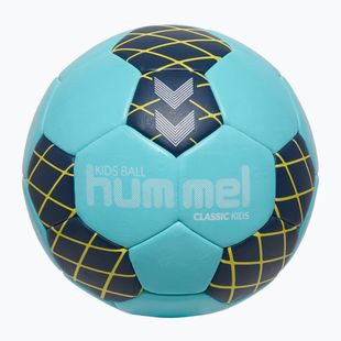 Children's handball Hummel Classic HB Jr light blue/marine/yellow size 0