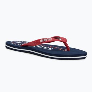 BIG STAR men's flip flops LL174428 navy blue