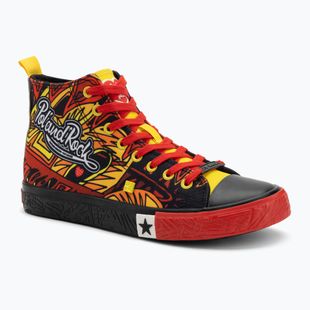 BIG STAR men's trainers SS174501 black/red/yellow