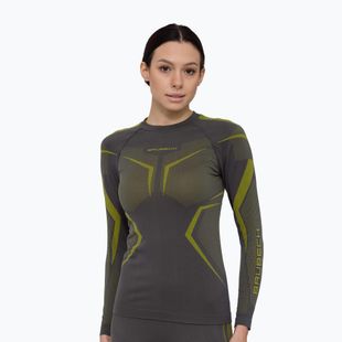 Women's thermal sweatshirt Brubeck Dry gray/lime