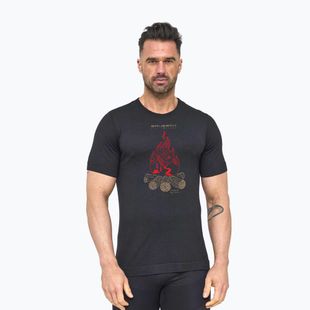 Men's thermal T-shirt Brubeck Outdoor Wool Pro black