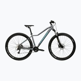 Women's mountain bike KROSS Lea 4.0 W 29 grey/turquoise/shine