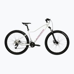 Women's mountain bike KROSS Lea 3.0 W 27.5 white/pink/shine