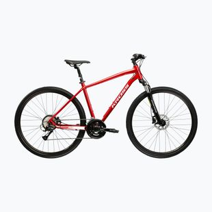 Cross bike KROSS Evado 4.0 maroon/white/shine