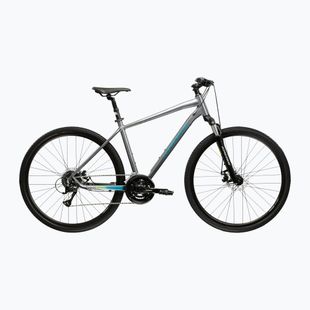 Cross bike KROSS Evado 3.0 grey/sea blue/shine