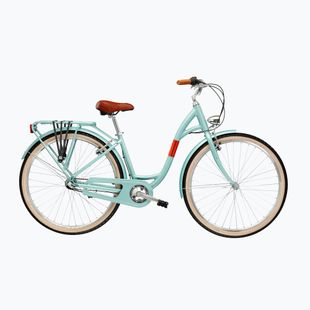 Women's city bike KROSS Sentio W turquoise/copper/matte