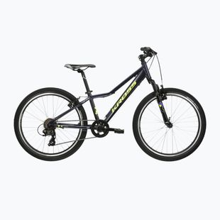 Children's bike KROSS Hexagon Jr 24 black/yellow/matte/shine
