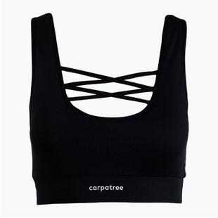 Carpatree Cross String Sports fitness bra black C-CSSB